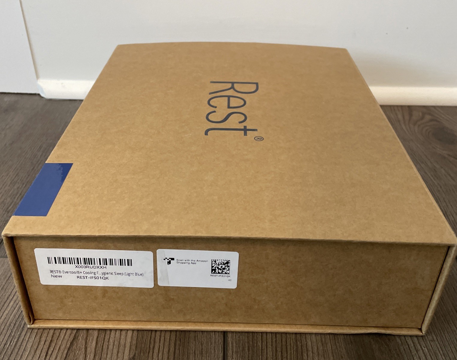 REST Fitted Sheet - Evercool+ Cooling Fitted Sheet QUEEN 56x76x15 - Light Blue