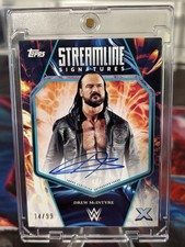 2025 Topps Exalted Drew McIntyre Streamline Signatures Aqua /99 Auto