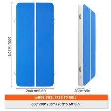 20X6.6FT Air Tumbling Track Mat   Thick 8" for Cheerleading  Gymnastics