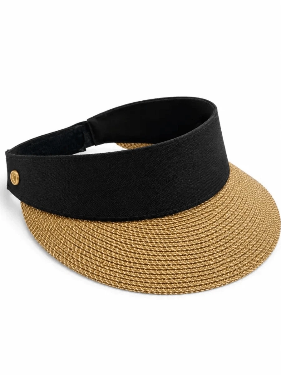 Straw Visor Hats for Women for sale | eBay display picture 2