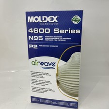 10 Ct Moldex 4600 N95 P2Airwave Adjustable Face Mask Respirator Flex Fit