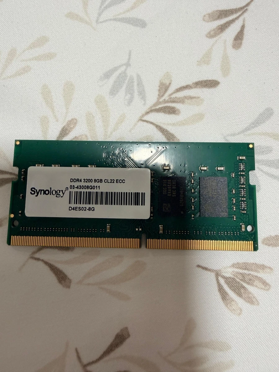 Synology DDR4 3200MHz 8Gb CL22 ECC メモリ DDR4 8GB Synology with