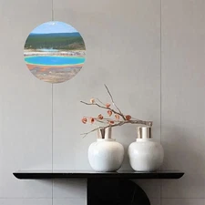 Hiking Slogan Round Sign - Outdoor Bar Theme