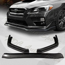 For 2015-2021 Subaru WRX STi CS-Style Carbon Look Front Bumper Body Lip 3Pcs