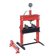 Heavy Duty Hydraulic Shop Press 10T (Pressure Gauge Garage H Frame Workshop)