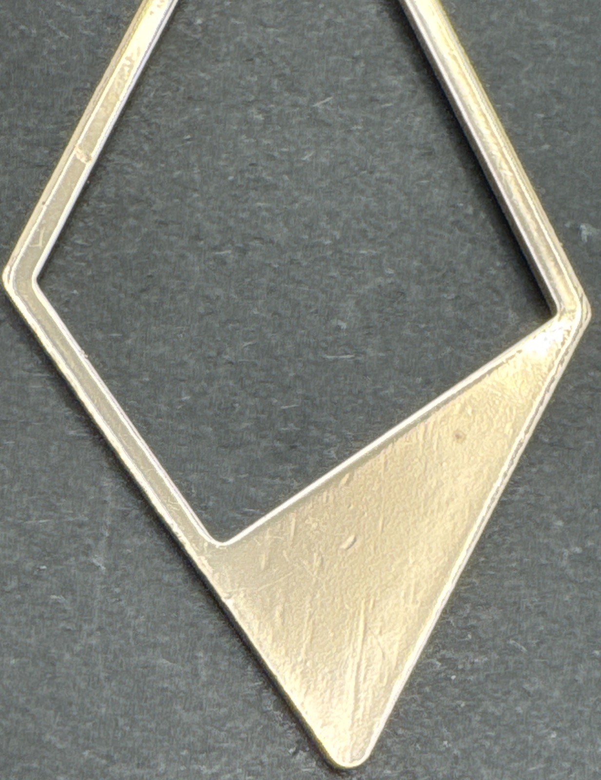 3” Statement Dangle Drop Sterling Silver Gold Ton… - image 10