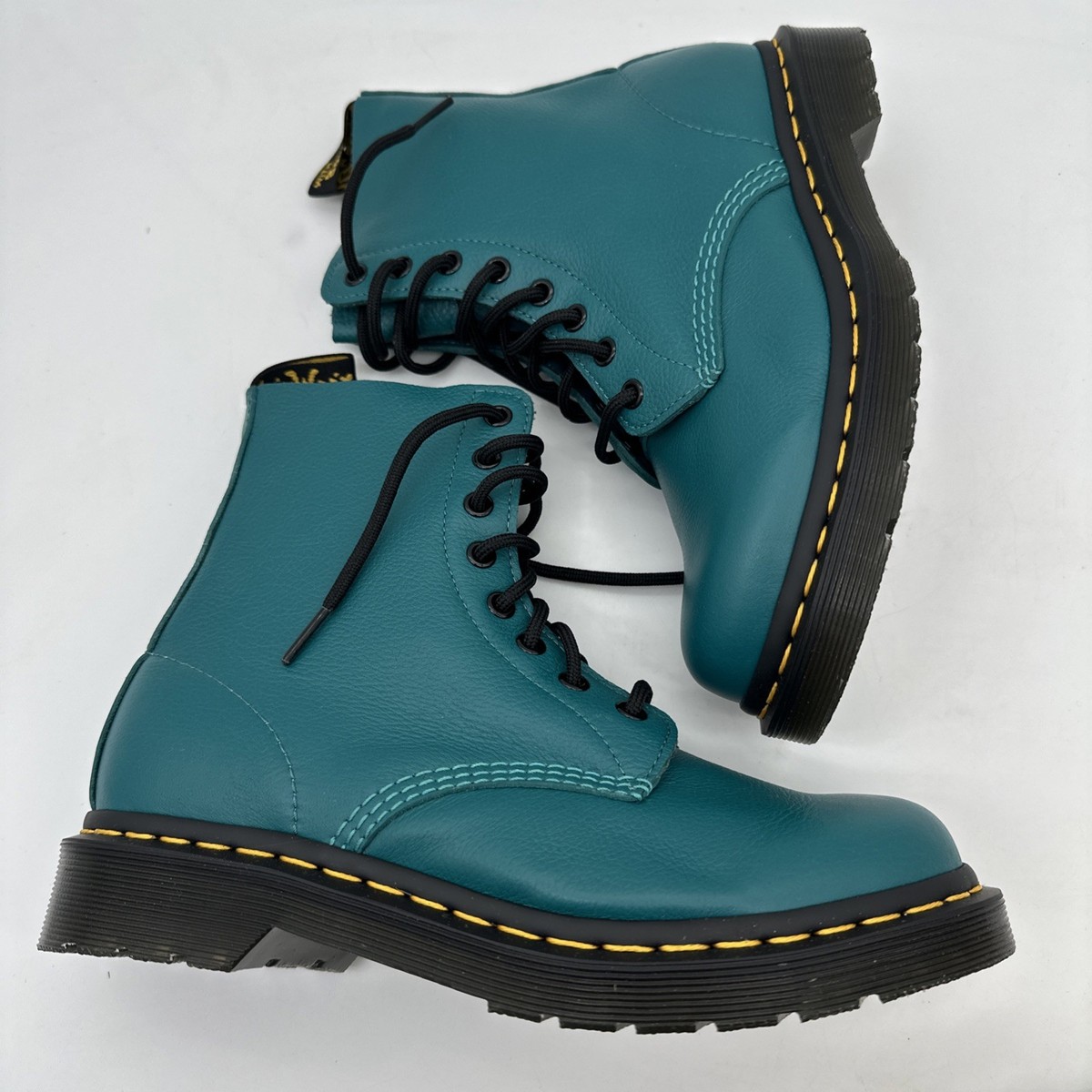 Dr. Martens 1460 Pascal Virginia Soft Leather Teal 8-Eye Women's