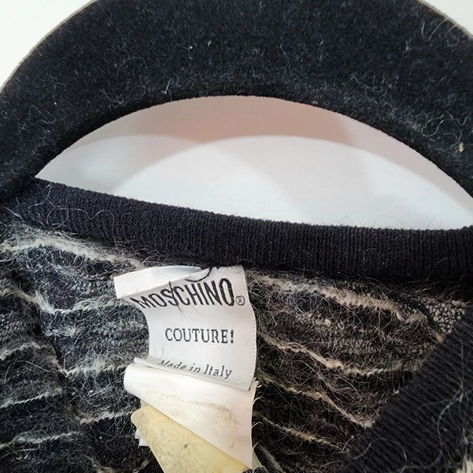 Vestido Moschino mohair, vintage RARO Foto 4 de 4