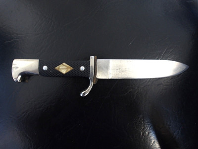 Vintage German Boy Scout Knife Rostfrei Solingen Fleur de Lis Bakelite 1940s-50s