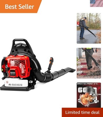 Commercial-Grade 63CC Leaf Blower - 205 MPH Speed, Perfect for Heavy-Duty Tasks
