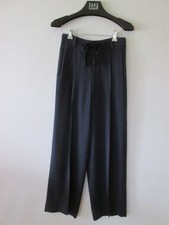 VINCE Wide Leg Pants Pull-On Stretch Tie Waist Navy XS