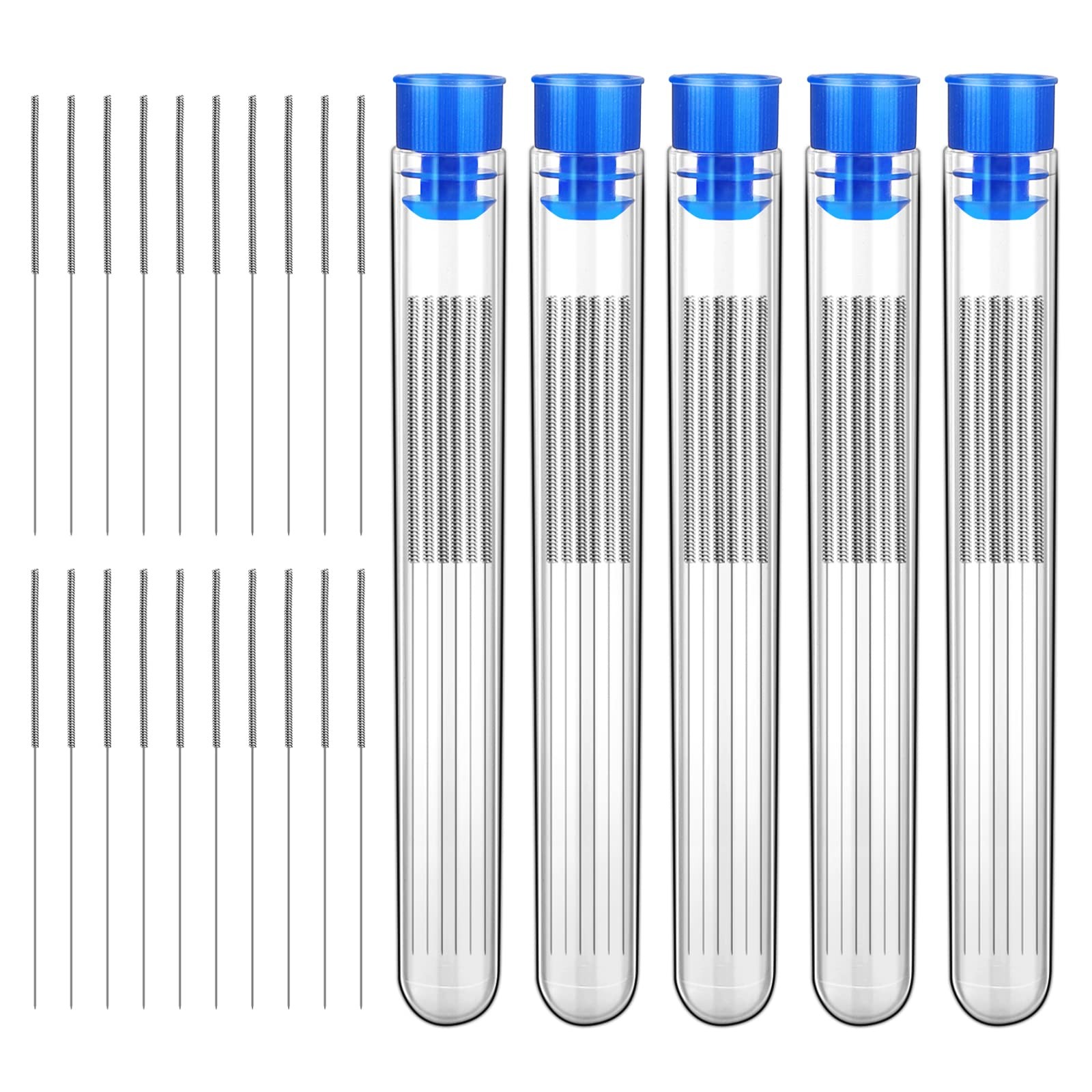 50 Pieces 3D Printer Nozzle Cleaning Kit,0.4 mm Stainless 0.4mm / 50