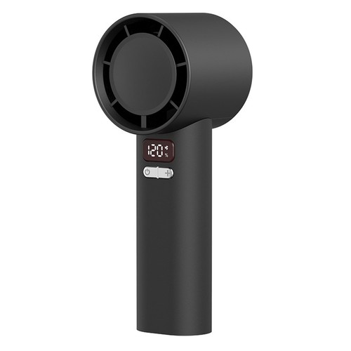 Digital Display Portable Handheld Fan Adjustable Turbo Speed Rechargeable - Picture 9 of 14