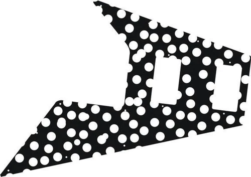 Gibson Flying V Pickguard  for '67 Re-Issue Guitar Custom Graphical Polka Dots
