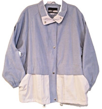 Iz Sport - Powder Blue And White Windbreaker Jacket – Women's Size: 18/20