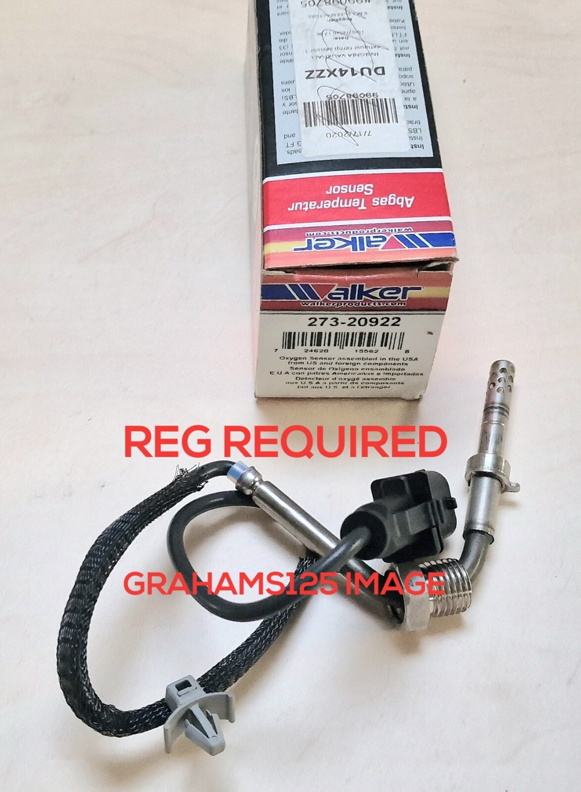 EXHAUST GAS TEMP SENSOR FITS VAUXHALL INSIGNIA A 2.0 CDTI WALKER 273