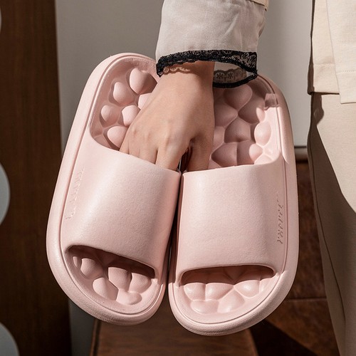 Wide Width Slippers for Women Couple Women Men Solid Shower Room Home Non Slip - Picture 5 of 41