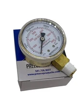 6000 PSI High Pressure Regulator Gauge 2" Dial 1/4" Bottom Mount USE NO OIL