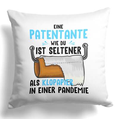Patentante Geschenk Patin Kissen Taufpatin Geburtstag Weihnachten Deko Frauen