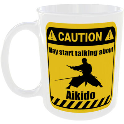 AIKIDO TASSE LUSTIG VORSICHT GESCHENK KAFFEE TEE TASSE SPRECHENDE AUSRÜSTUNG MATTEN UNIFORM AUSRÜSTUNG
