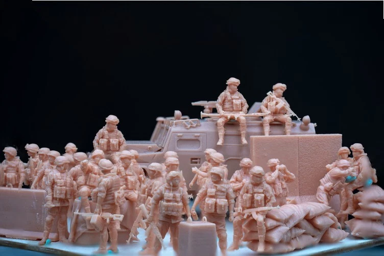 1: 72 Russian Modern Soldiers Military Model Resin 3D Printing 1-20# - Image 2 of 4
