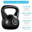 thumbnail 16 - 25lbs/35lbs HDPE Coated Kettle Bells for Gym Fitness Bodybuilding Weight Lifting