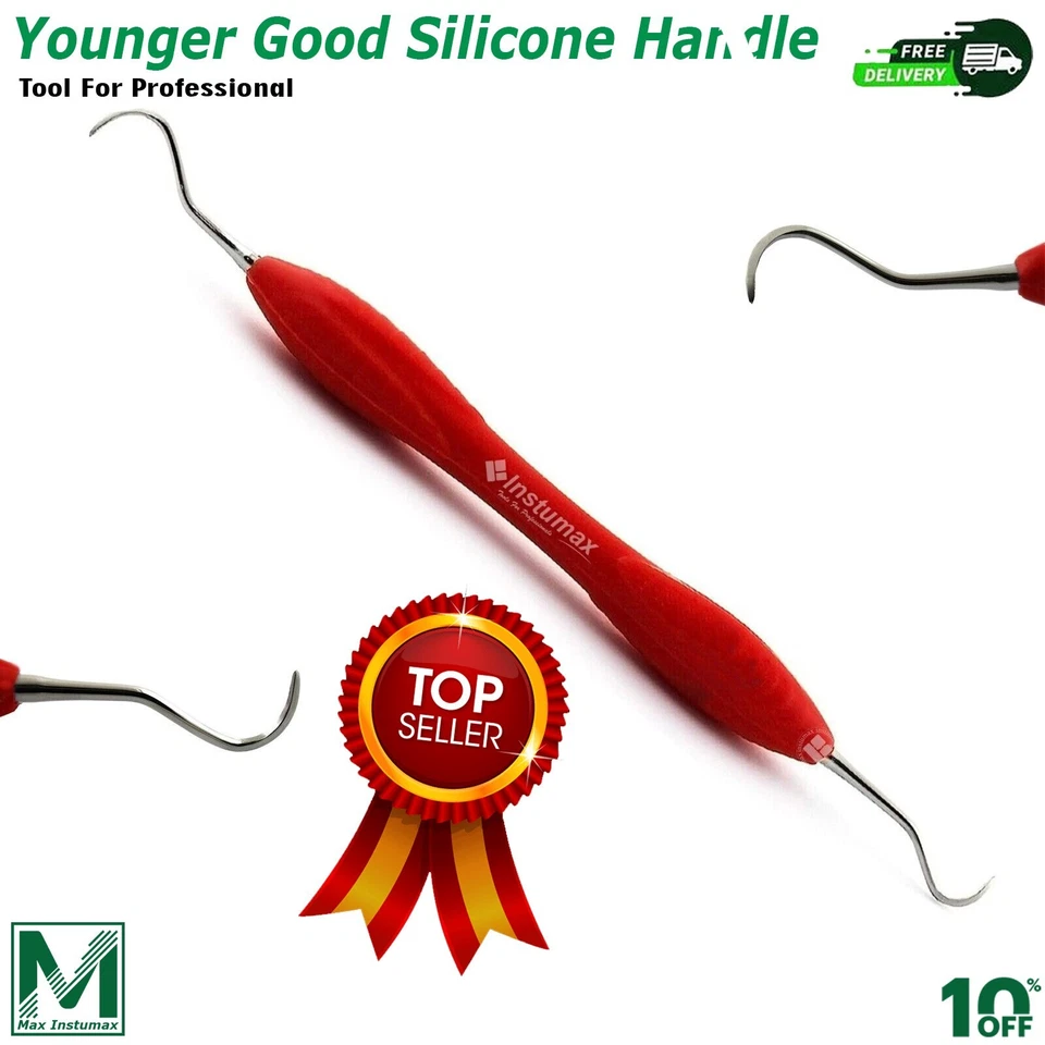 Силиконовая ручка стоматологические пародонтальные кюретки серп скалер средство для удаления зубного камня налет - Изображение 2 из 4