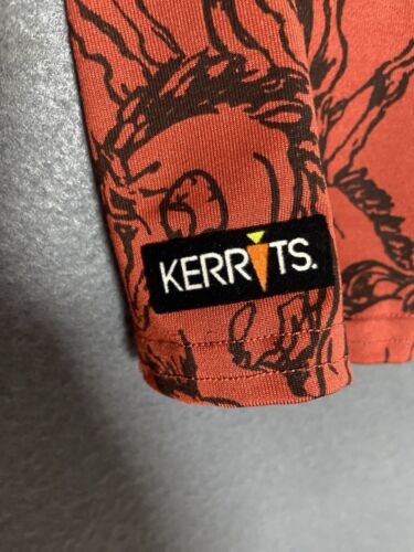 Kerrits All Over Horse Print 1/4 Zip Top Womens Large Long Sleeve Shirt Maroon - Picture 3 of 15