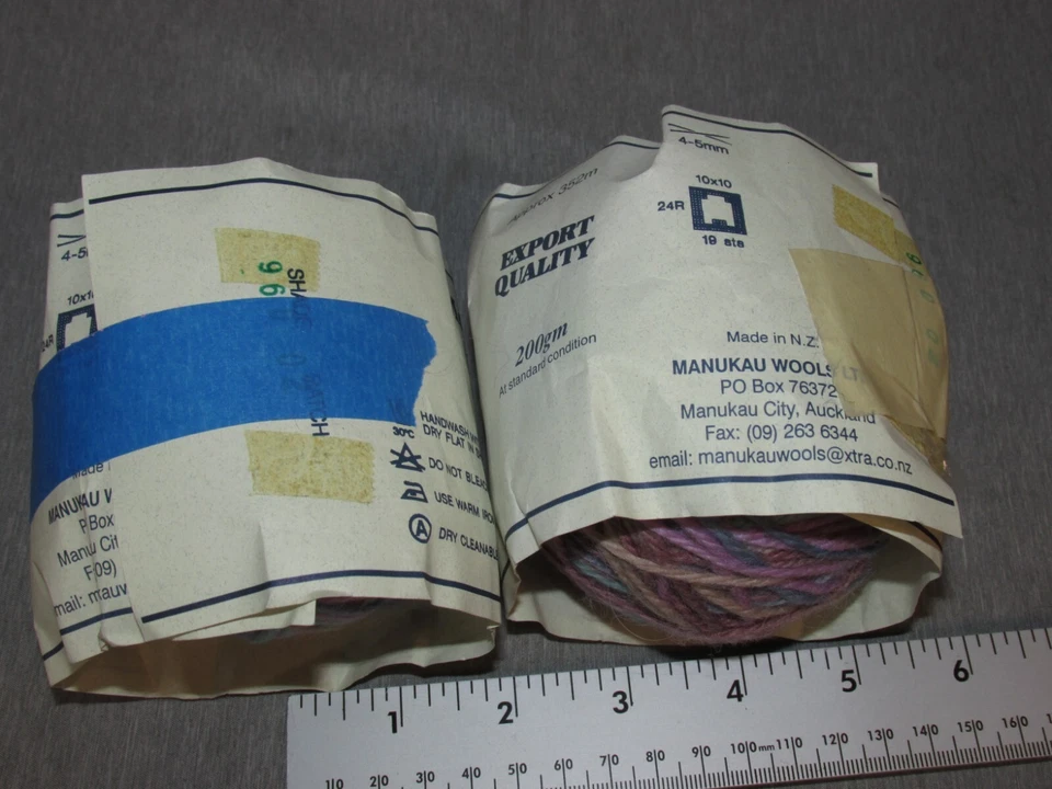 2 Manukau 100% Wool Charisma Multi-Color Purple Yarn Balls NEW - Image 2 of 4