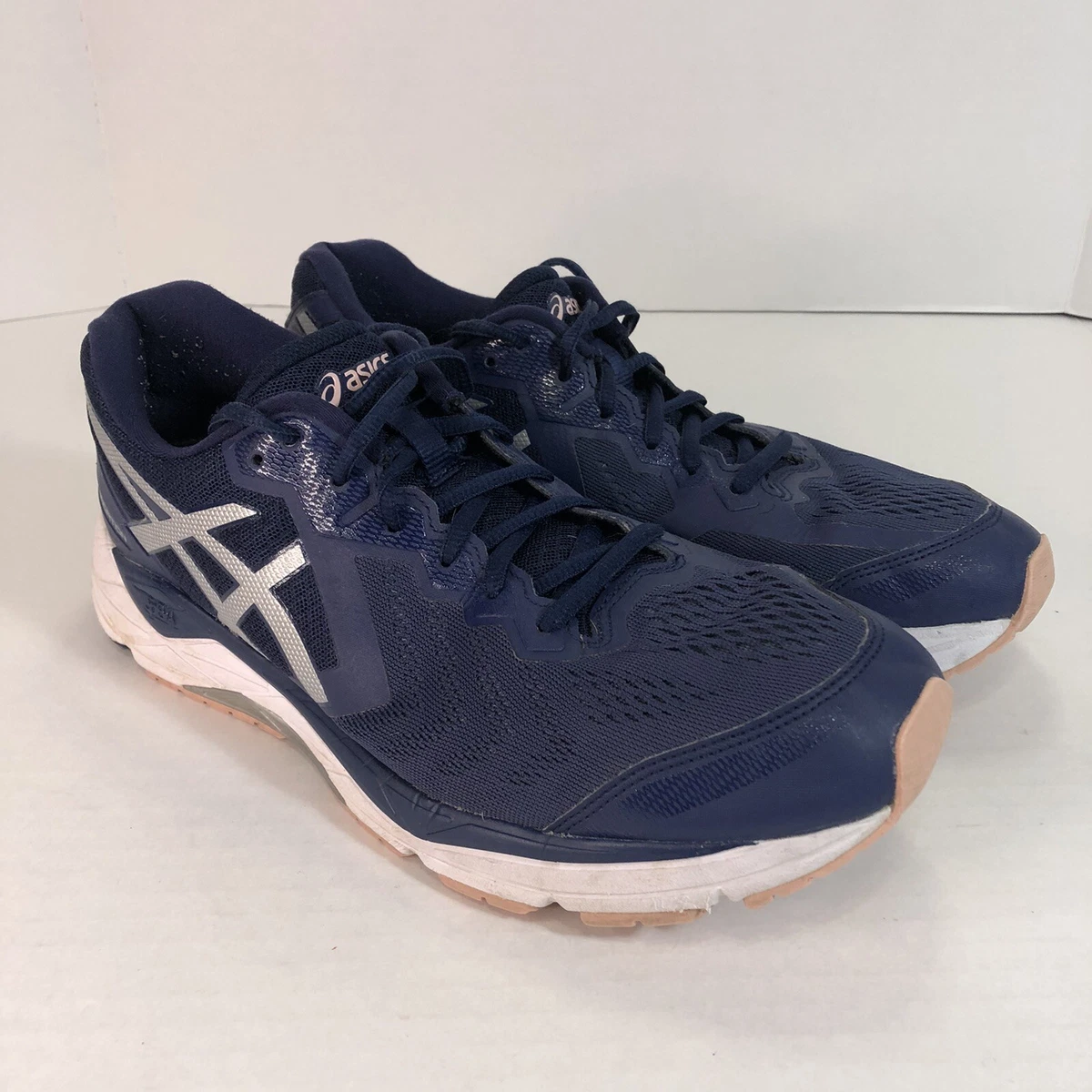 Asics Womens Gel Foundation 13 T863N Blue Running Shoes Lace Up Low Top Size 11