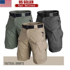 Men's Tactical Cargo Shorts Casual Hiking Pants Combat Work Army Half Pants New