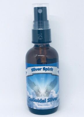 Silver Spirit Nano Colloidal Silver 32 PPM 2 oz  Immune Support Antibiotic Spray