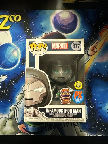 Funko Pop! Vinyl: Marvel - Infamous Iron Man (Glows in the Dark) - Diamond... - Picture 1 of 7