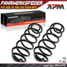 2x Federn Fahrwerksfeder Federung Hinterachse für Audi Q5 8RB SUV 2008-2017