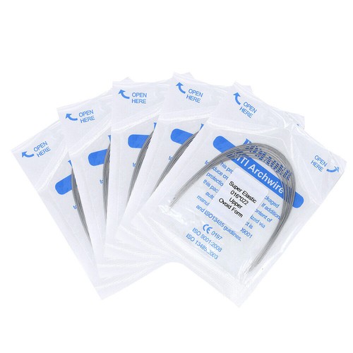 100pc Dental Ortho Niti Natural Form Super Elastic Rectangular Arch