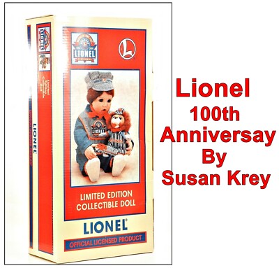 Lionel Trains 100th Anniversary Susan Krey Ltd. Edition LAWRENCE Doll 2000 NIB