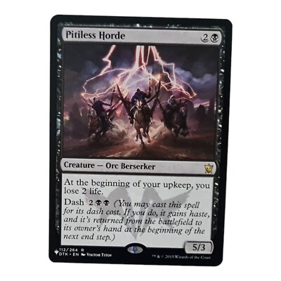MTG Pitiless Horde Rare Regular - The LIST DTK 112/264 - Near Mint 