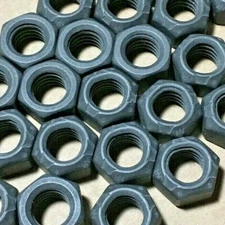 3/8"-16  BLACK PHOSPHATE TOP CRIMP [TYPE C] PREVAILING TORQUE LOCK NUTS