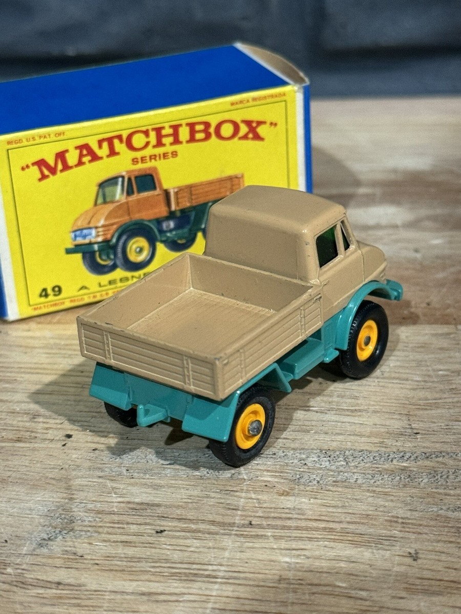 OLD VINTAGE LESNEY MATCHBOX # 49 MERCEDES UNIMOG WITH BOX | eBay