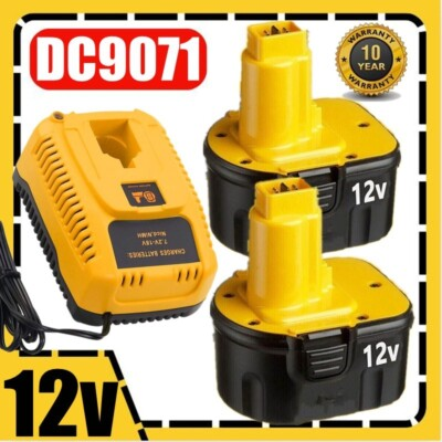 #ad 2PACK 12 Volt For DEWALT DC9071 12V Battery DW9071 DW9072 DC9740 Charger $25.99