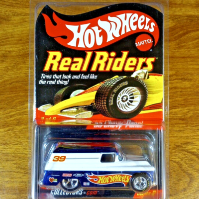 「2007 RLC REAL RIDERS '55 CHEVY PANEL Hot Wheels RLC Real Riders '55 Chevy Panel 2864/11000 Blue White