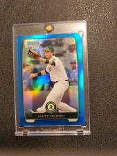  2012 Matt Olson Bowman Chrome Draft picks 1st Blue Refractor #'d/250 