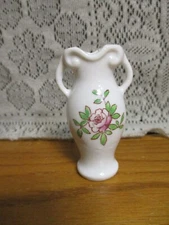 Vintage Double Handled Miniature Vase - Japan - 3" tall