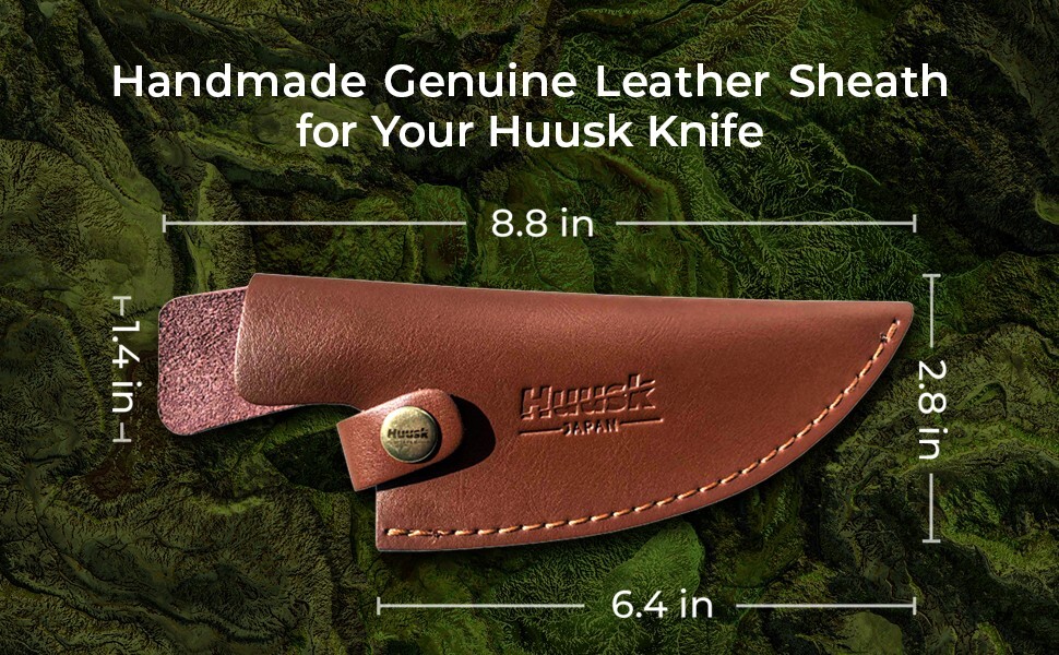 Premium Leather Sheath For Original Huusk Japanese Chef Knife, Knife