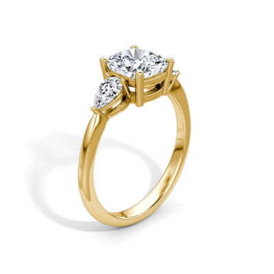 IGI Certified Diamond Engagement Ring VS1 F Cushion 2.50 Ct Lab Created Special