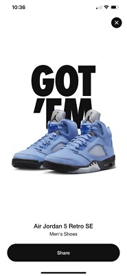 Size 10.5 - Jordan 5 Retro UNC 2023 CONFIRMED!! | eBay Size 10.5 - Jordan 5 Retro UNC 2023 CONFIRMED!! | eBay