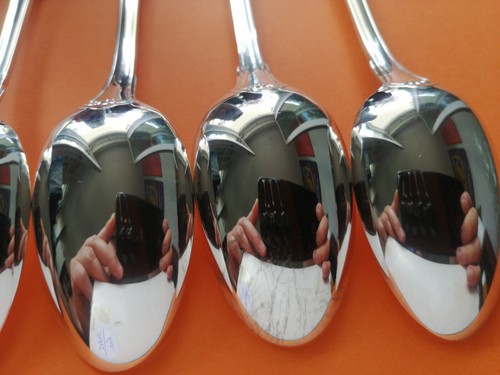 VENDOME Christofle Silver-plate entremets dessert salad spoons 6 6/8" / 17 cms - Picture 12 of 24