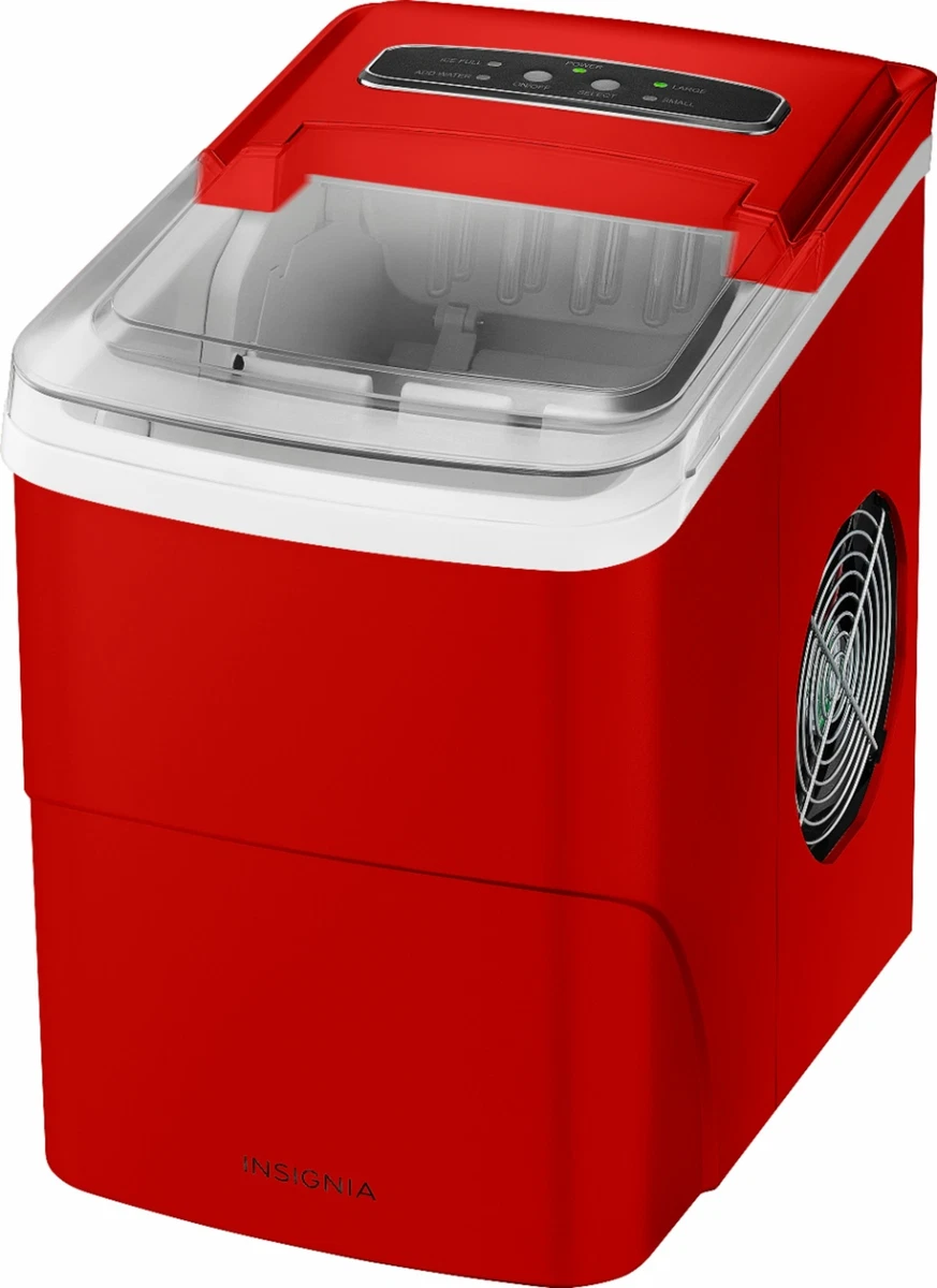 Insignia- Portable Ice Maker with Auto Shut-Off - Red