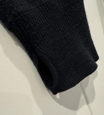 Relwen Merino Wool Blend 1/4 Zip Knit Pullover Sweater Midnight