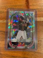 CJ Abrams 2021 Bowman Chrome Scouts Top 100 Atomic Refractor /150 NRMT+ Padres
